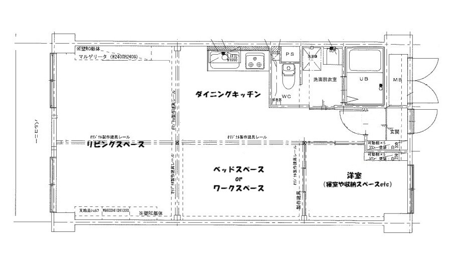 コープ野村川端町B棟 間取り図