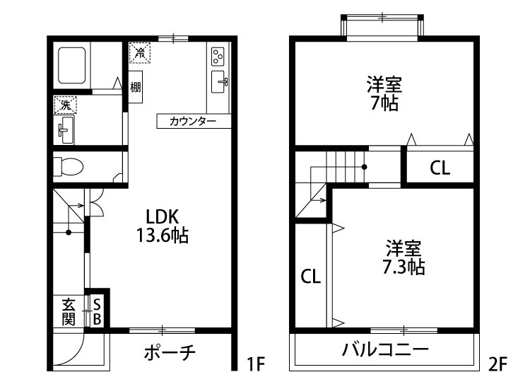 シュトラーセ割前 A号室 間取り