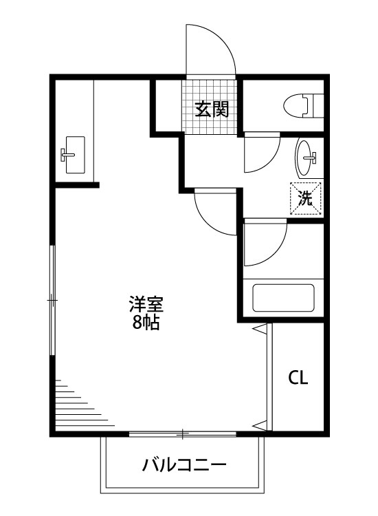 コーポひまわり 103号室 間取り
