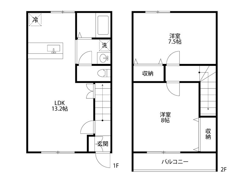 メゾンブライト 3号室 間取り