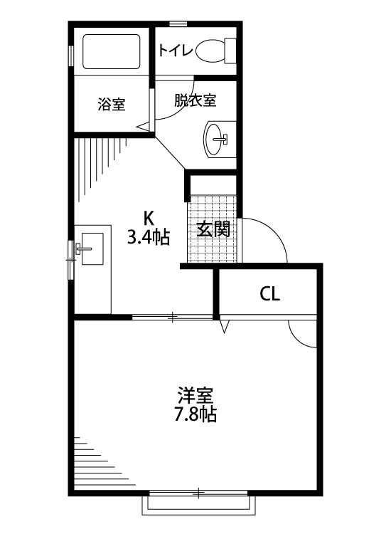 ラグナ・アロサール B202号室 間取り