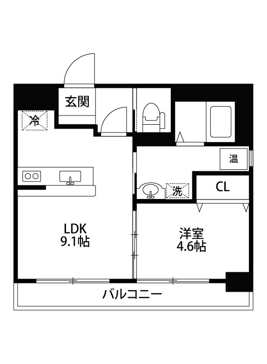 グレイスハイツ旭町通 402号室 間取り