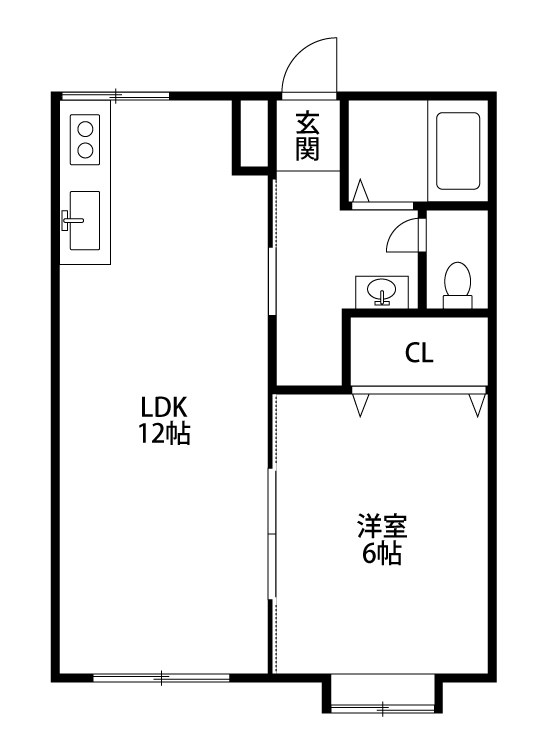アルコ小針台 203号室 間取り