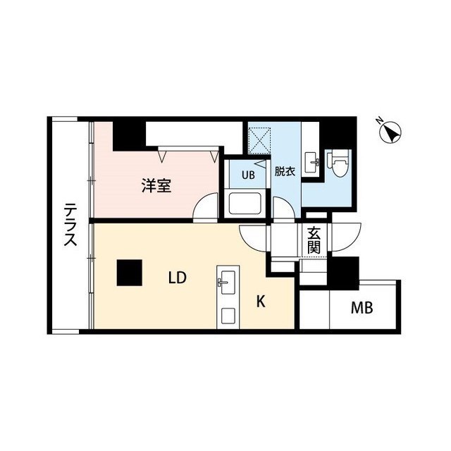 ザ・パーク一番堀 401号室 間取り