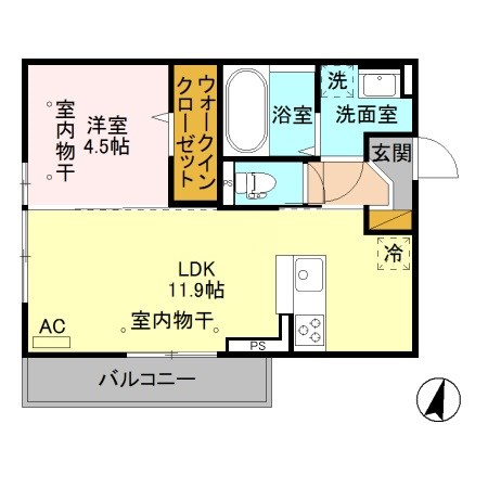 メゾン　ラフィーネⅡ 301号室 間取り