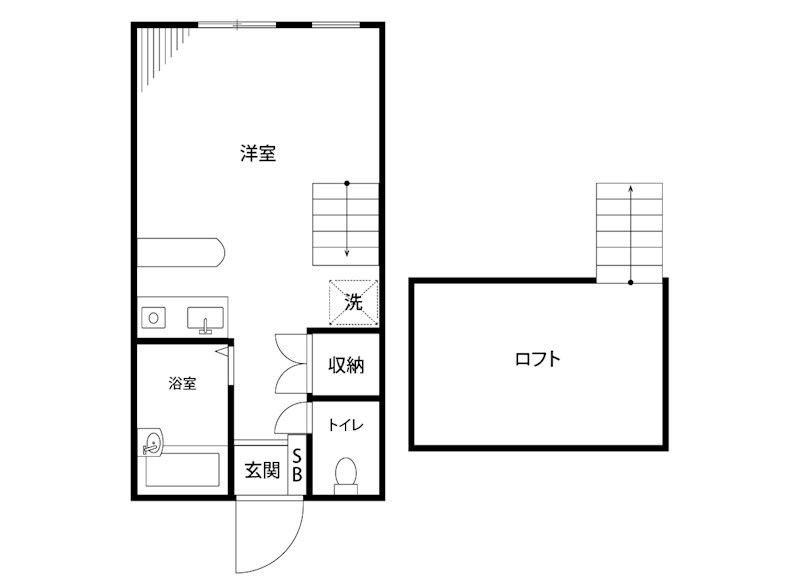 クレール信濃 203号室 間取り