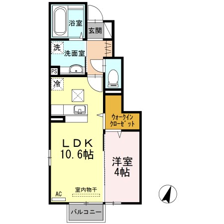 Coco＆Leo  105号室 間取り