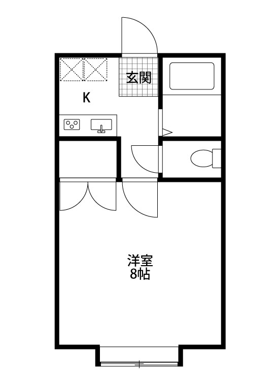 サジャ桜木　A棟 205号室 間取り