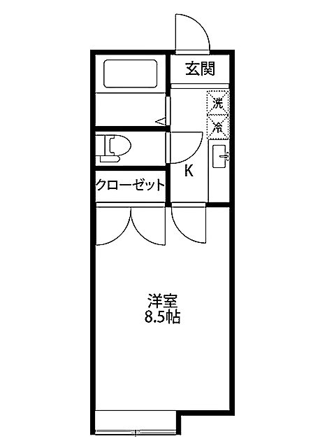 サジャ桜木　B棟 106号室 間取り