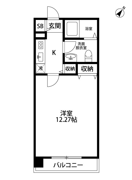 ファーストクラス中央インター 204号室 間取り
