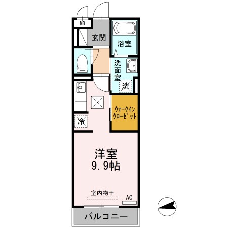 メゾンエトワール雲雀町 101号室 間取り