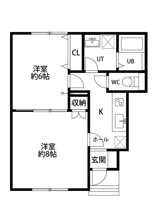 Maison　de　Rich　中山 101号室 間取り