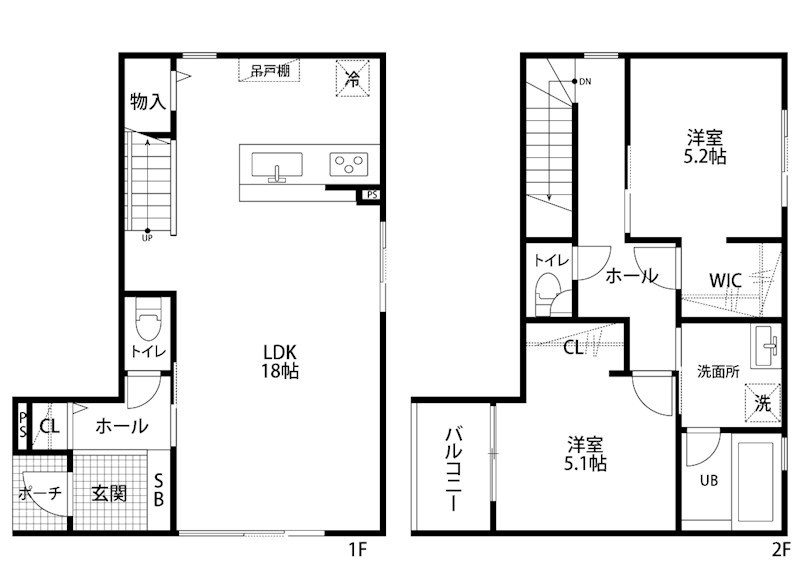 Casa della Luce 102号室 間取り