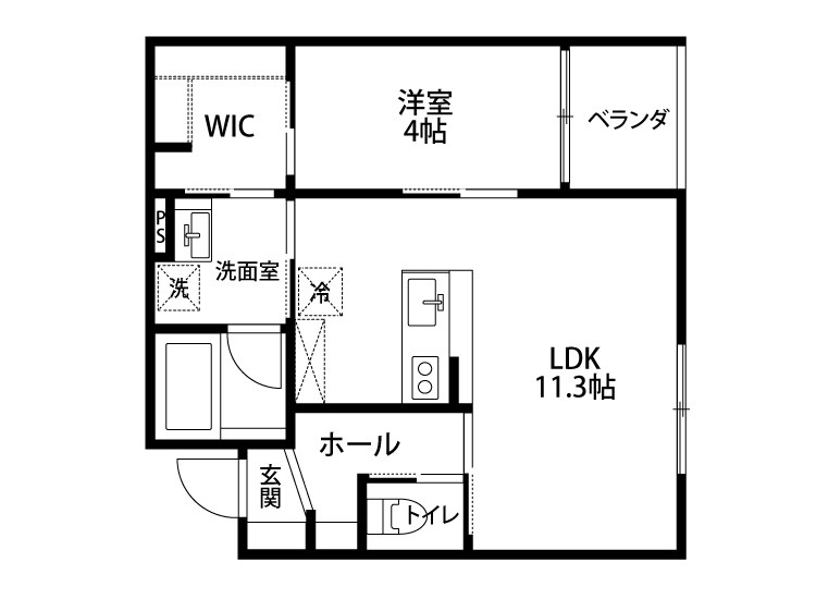シュアネスⅣ 202号室 間取り