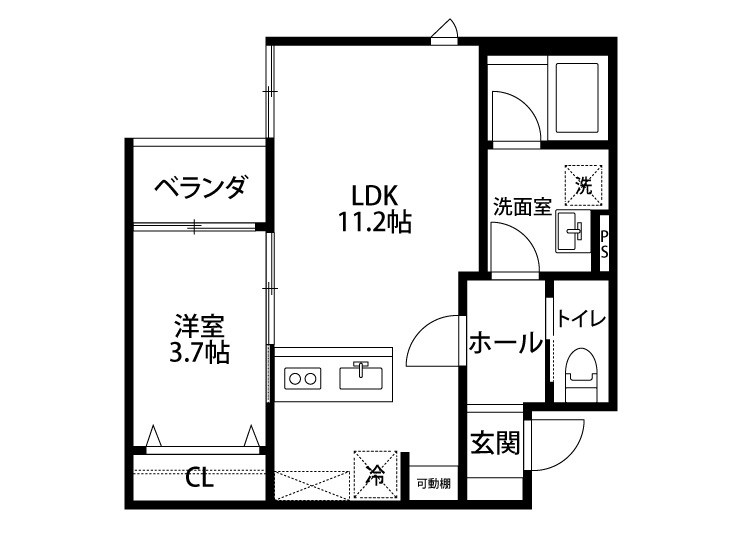 シュアネスⅣ 303号室 間取り