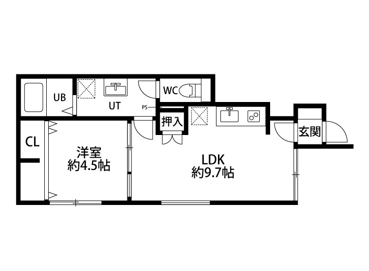 Maison　de　Rich　中山　Annex 101号室 間取り