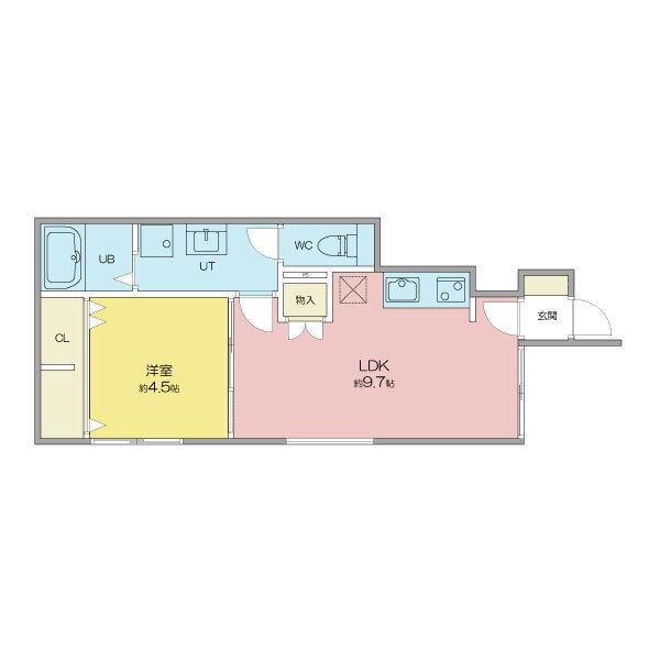 Maison　de　Rich　中山　Annex 101号室 間取り