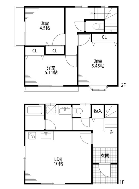 グランセ掘割 B号室 間取り