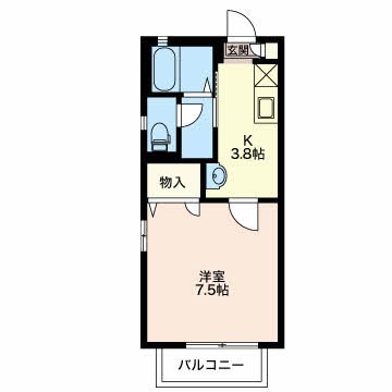 ヒルトップ 203号室 間取り