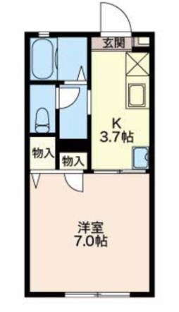 ハイムキルシエ 102号室 間取り