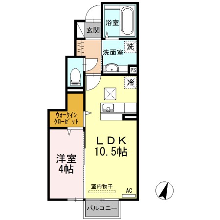 Coco＆Leo 103号室 間取り