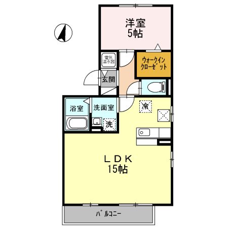 ロイヤルタウン松崎 B105号室 間取り