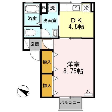 セジュール寿 106号室 間取り