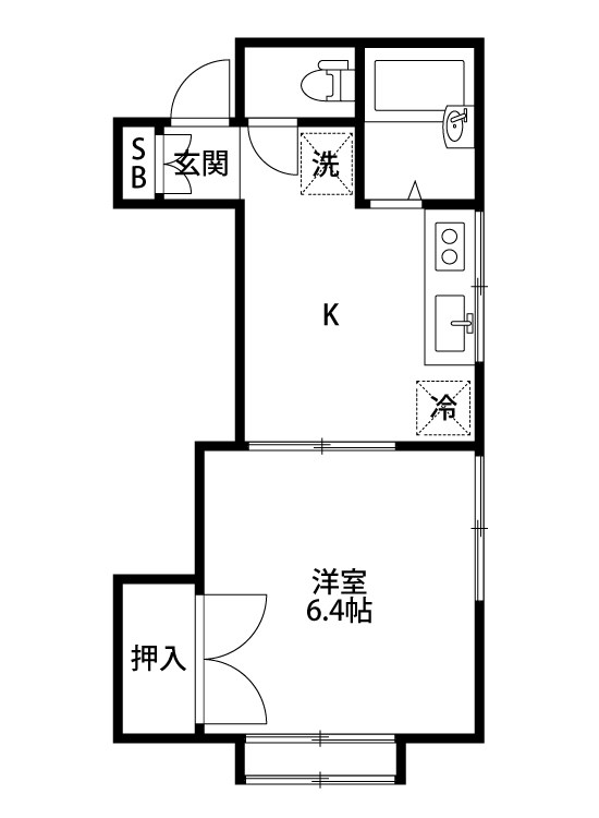 コーポITOH 203号室 間取り