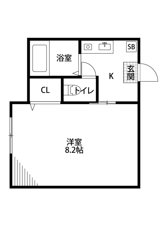 サプラス・３ 202号室 間取り