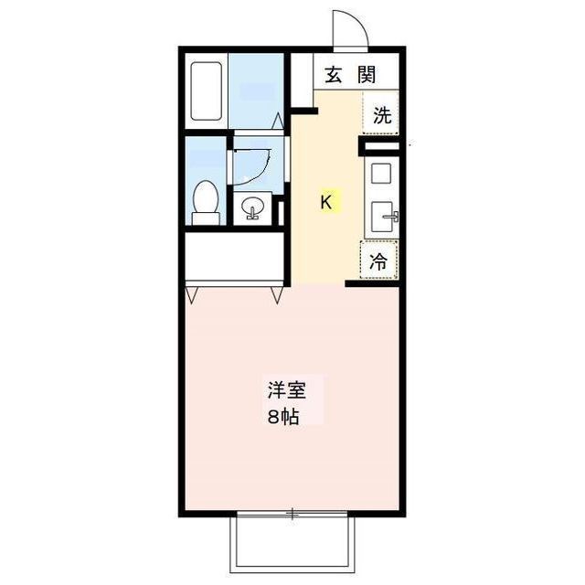 セジュール紫竹 201号室 間取り