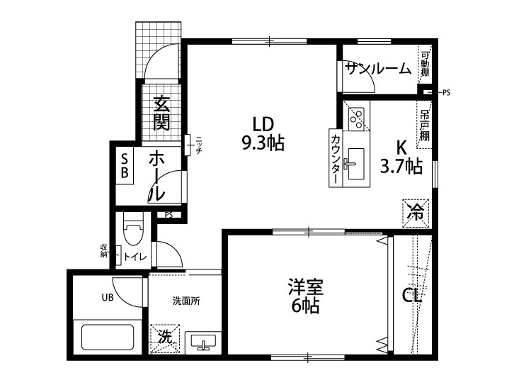 3TWO吉田 101号室 間取り