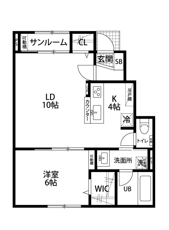 3TWO吉田 103号室 間取り