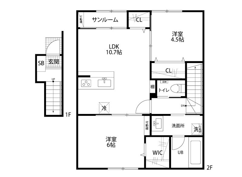 3TWO吉田 202号室 間取り