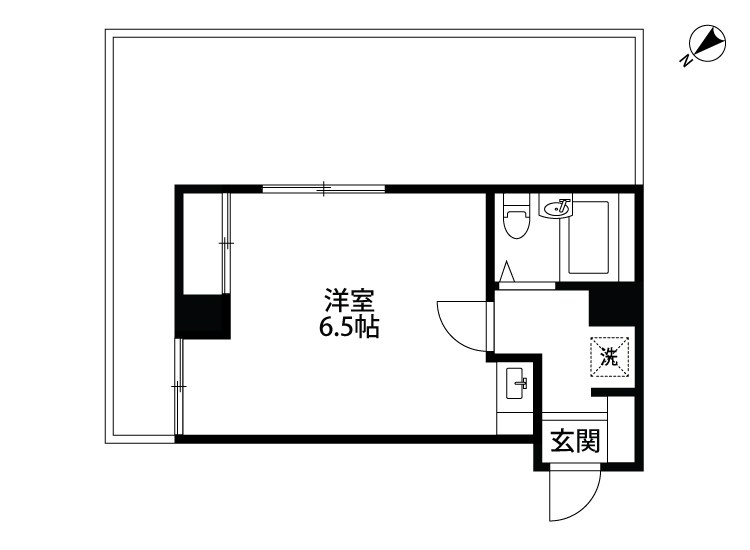 リバティープラザ本町 1003号室 間取り