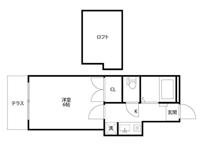 ラピス紫竹山 101号室 間取り