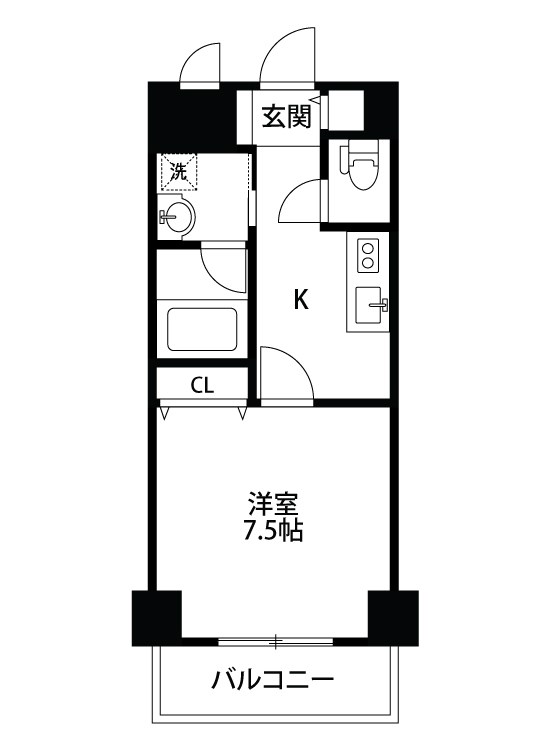 Azalea park sasaguchi 205号室 間取り