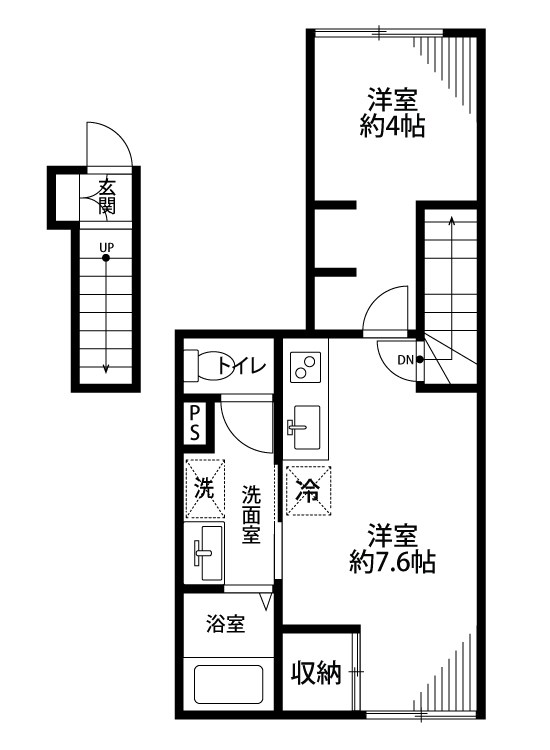 Rouage関屋 202号室 間取り