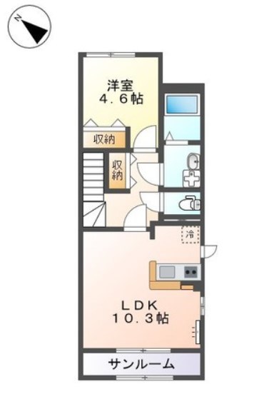 サザン　テラス 201号室 間取り
