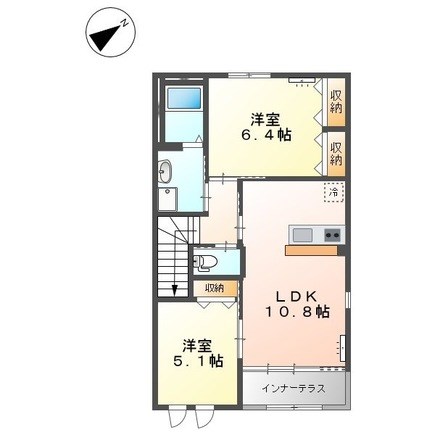 グリーンコートⅢ 205号室 間取り