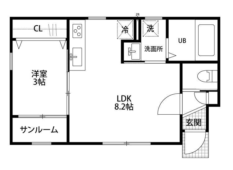メゾンドK-Ⅱ 107号室 間取り