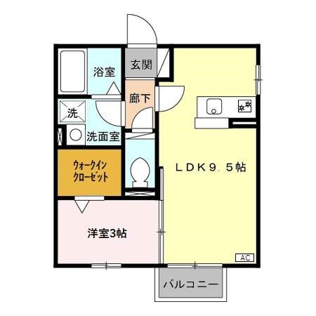 ロベール空港西  201号室 間取り