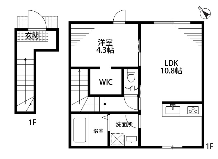 パルモア　K3 202号室 間取り