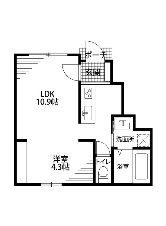 パルモア　K3 106号室 間取り