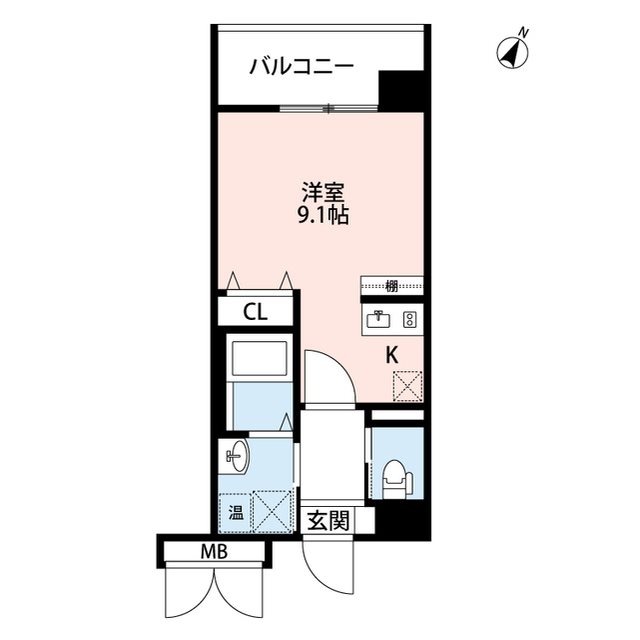 ＣＵＥＳ米山 304号室 間取り
