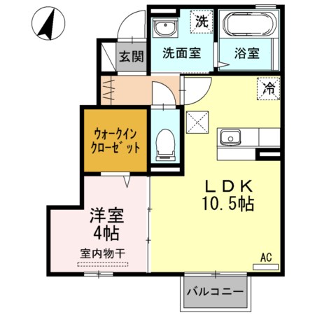 セジュール近江  103号室 間取り
