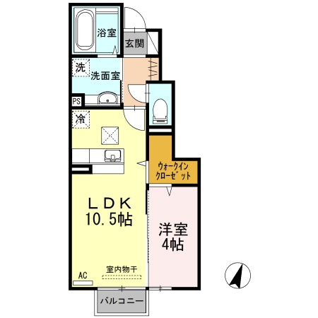 Coco＆Leo  102号室 間取り