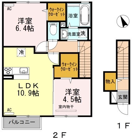 プリマベラ  203号室 間取り