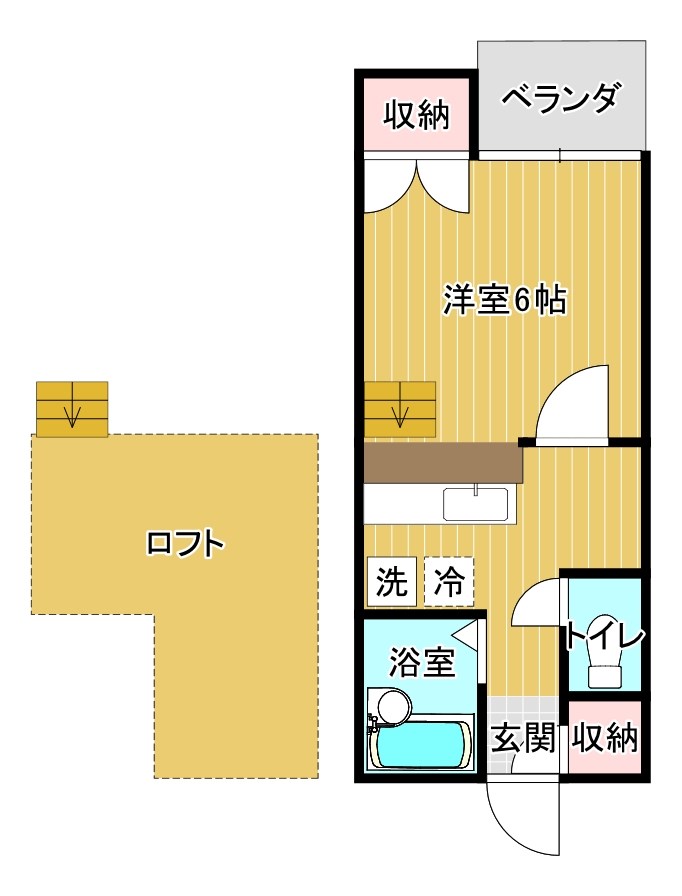 ｻﾌﾟﾗｽ・1 103号室 間取り
