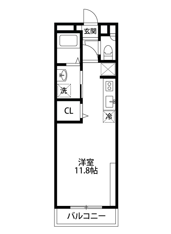 ホポロ大形本町 403号室 間取り