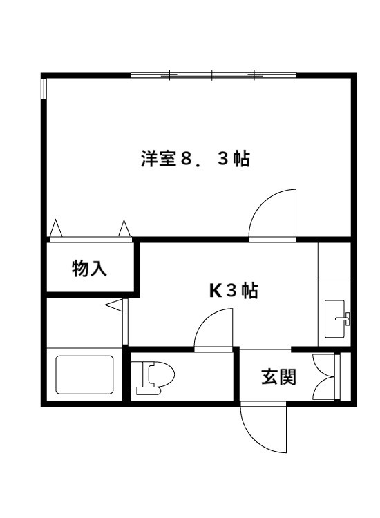 ララビー小針 202号室 間取り